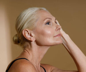 woman with smooth skin